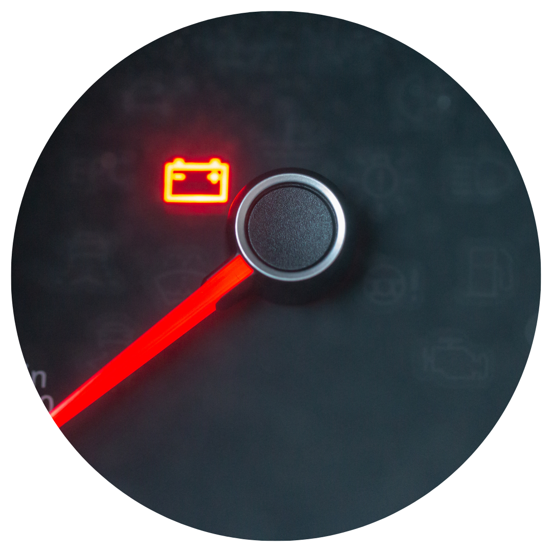 car battery warning light